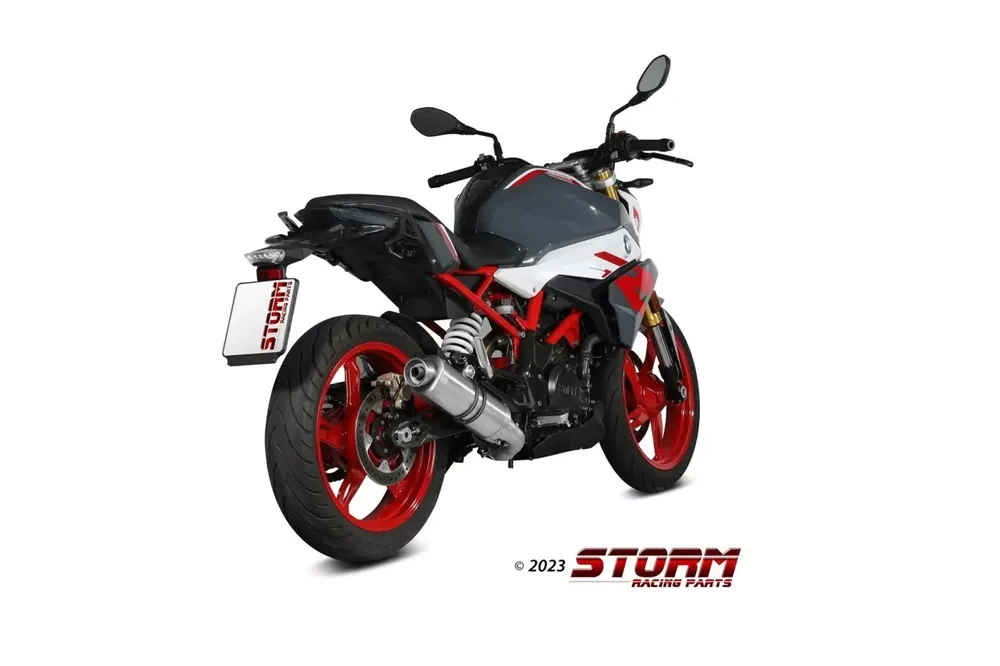 Storm by MIVV GP Edelstahl Endschalldämpfer passend für BMW G 310 R 18-23 Kracherpreis