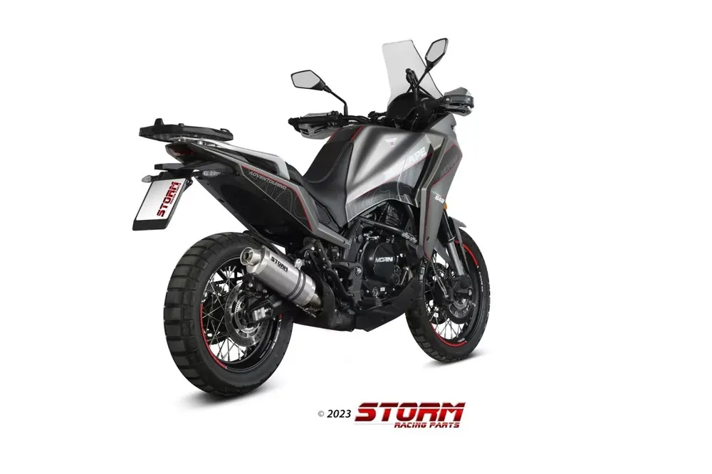 Knallerangebot Storm by MIVV Oval Edelstahl Endschalldämpfer passend für MOTO MORINI X-CAPE 21-23