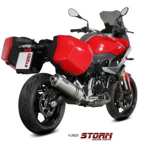 Versand Am Gleichen Tag Storm by MIVV Oval Edelstahl Endschalldämpfer passend für BMW F 900 XR 20-24
