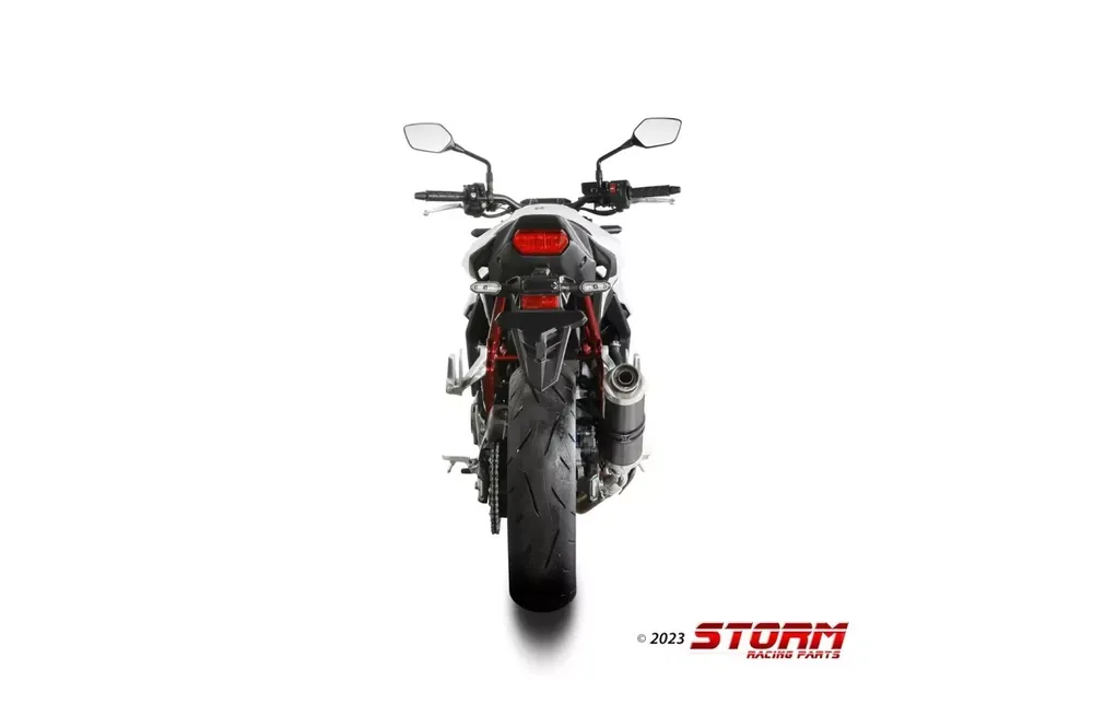 Storm by MIVV Oval Edelstahl Endschalldämpfer passend für Honda CB 750 Hornet 2023-2025 Bestpreis