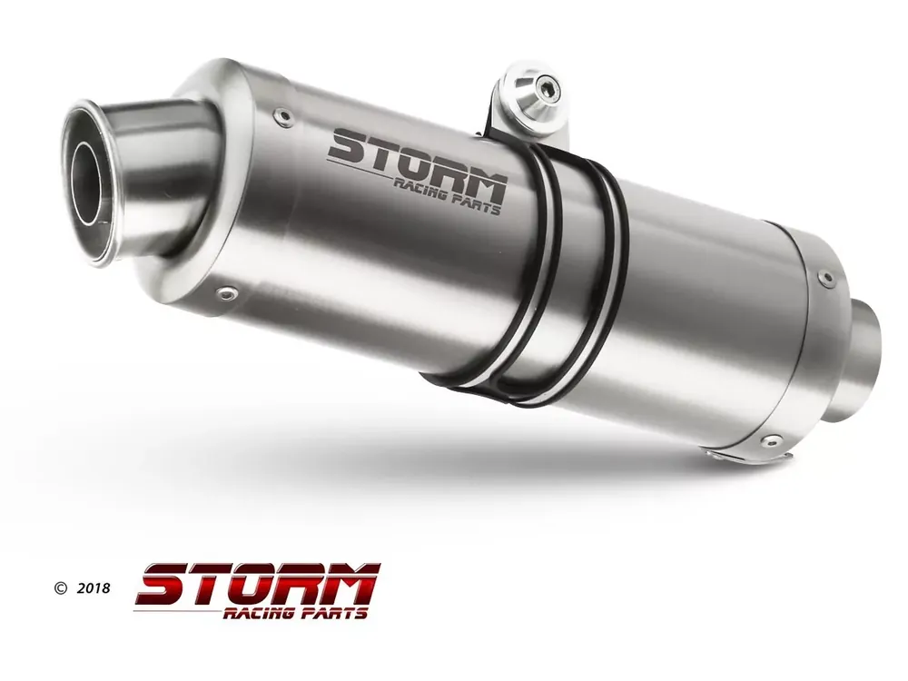Preis Gesenkt STORM by MIVV GP Endschalldämpfer Edelstahl schwarz passend für HONDA CBR 500 R 19-20