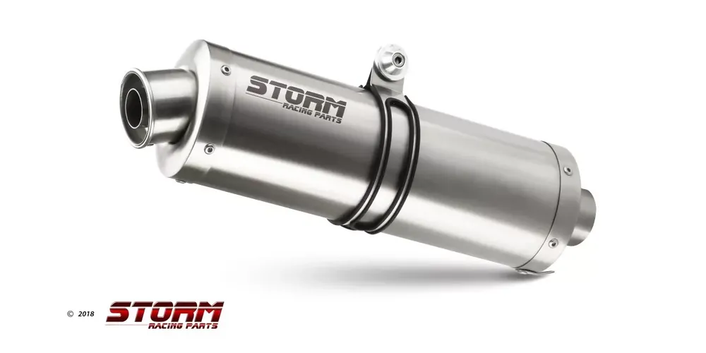 STORM by MIVV OVAL Edelstahl Endschalldämpfer passend für Kawasaki Versys 650 21-23 Rabatt