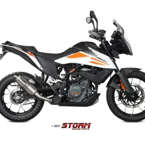 Billig Storm by MIVV OVAL Edelstahl Endschalldämpfer passend für KTM 390 Adventure 20–21