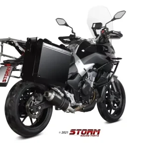 Aktuell Storm by MIVV Endschalldämpfer OVAL Edelstahl Schwarz passend für Valico 500DS 21-22