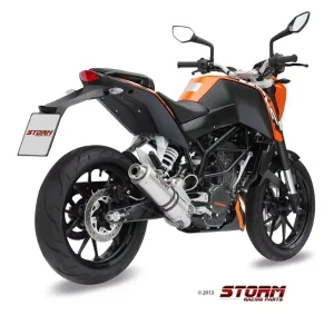 Neu Im Sortiment Storm by MIVV GP Komplettanlage Edelstahl passend für KTM 125/200 Duke