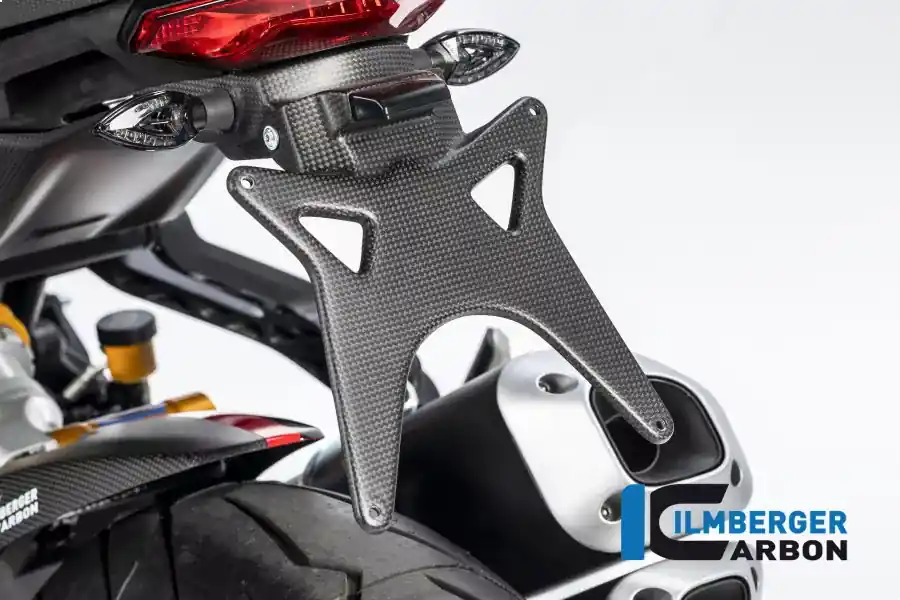 Wochenendangebot Ilmberger Carbon Kennzeichenträger matt Carbon passend für Ducati
