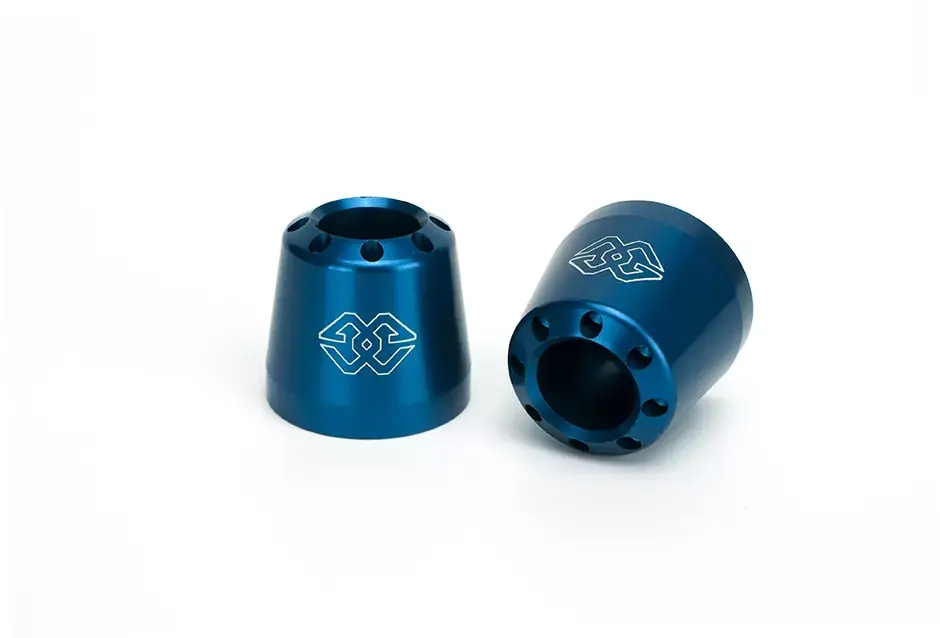 Neue Ware GILLES Lenkergewichte-Paar aus Aluminium CO-22-BL blau eloxiert passend für zahlreiche Motorräder