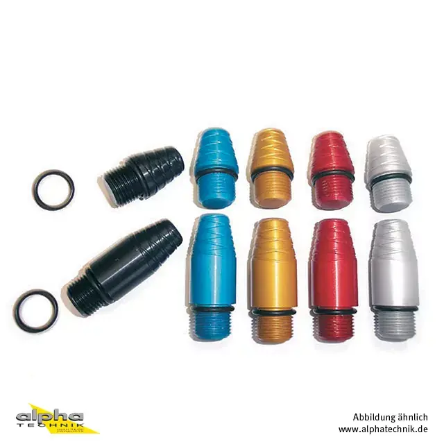 Bestpreis GILLES Lenkergewichte-Paar aus Aluminium +20 mm schwarz eloxiert