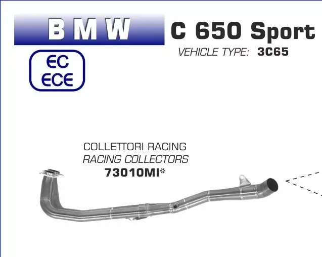 Arrow Racing Krümmer passend für BMW C 650 Sport 16-18 Preiswert