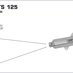 Angebot Arrow Krümmer mit Kat passend für Vespa GTS 125 und GTS 300