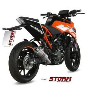 Begrenztes Angebot Storm by MIVV GP Endschalldämpfer passend für KTM Duke 125/390