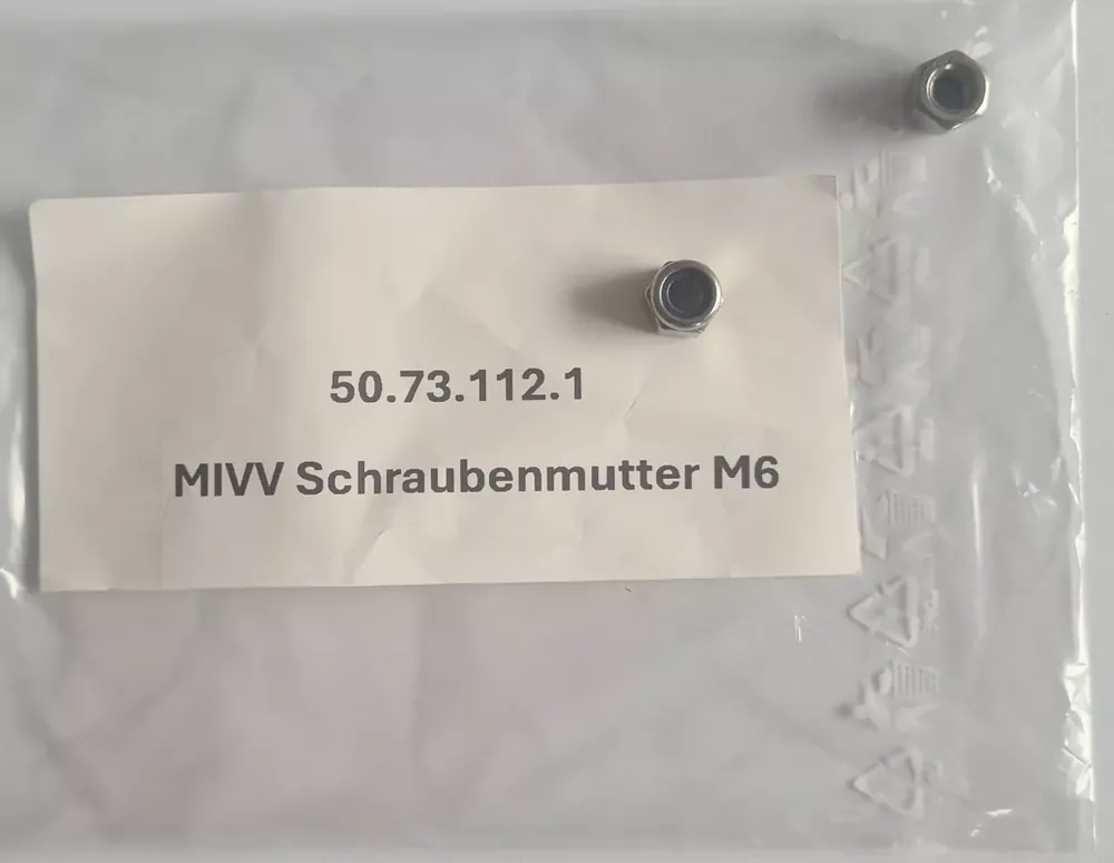 Geprüft MIVV Schraubenmutter M6