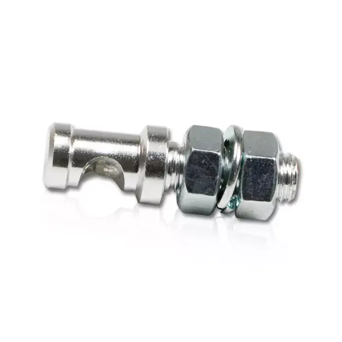 Rabatt LED-Leuchtschraube Pin M8 Chrom Aluminium