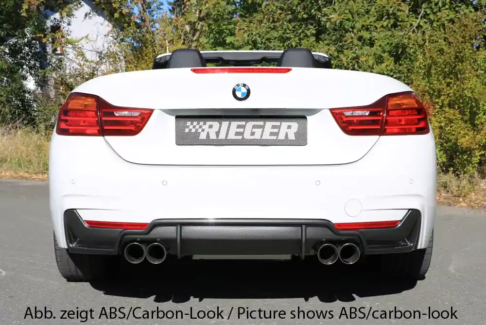 Aktuell Rieger Heckeinsatz passend für BMW 4er F33 Cabrio LCI