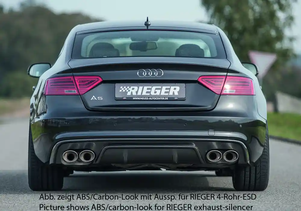 Rieger Heckeinsatz passend für Audi A5 S5 (B8/B81) Sportback 10.11–06.16 (ab Facelift) Top-Seller