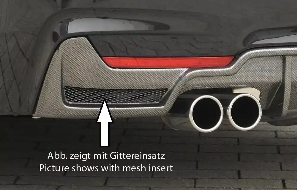 Mega-Angebot Rieger Heckeinsatz passend für BMW 4er F36 Gran Coupé (05/2014–06/2015)