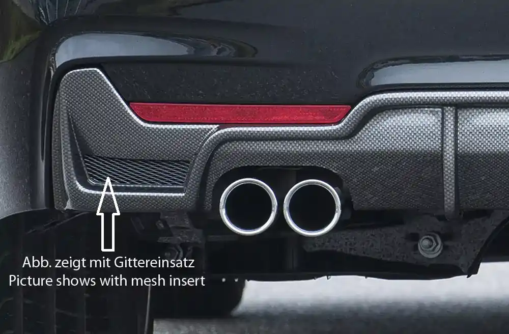 Expressversand Rieger Heckeinsatz passend für BMW 4er F32 Coupé (3-tür.) ab 07/2015 LCI