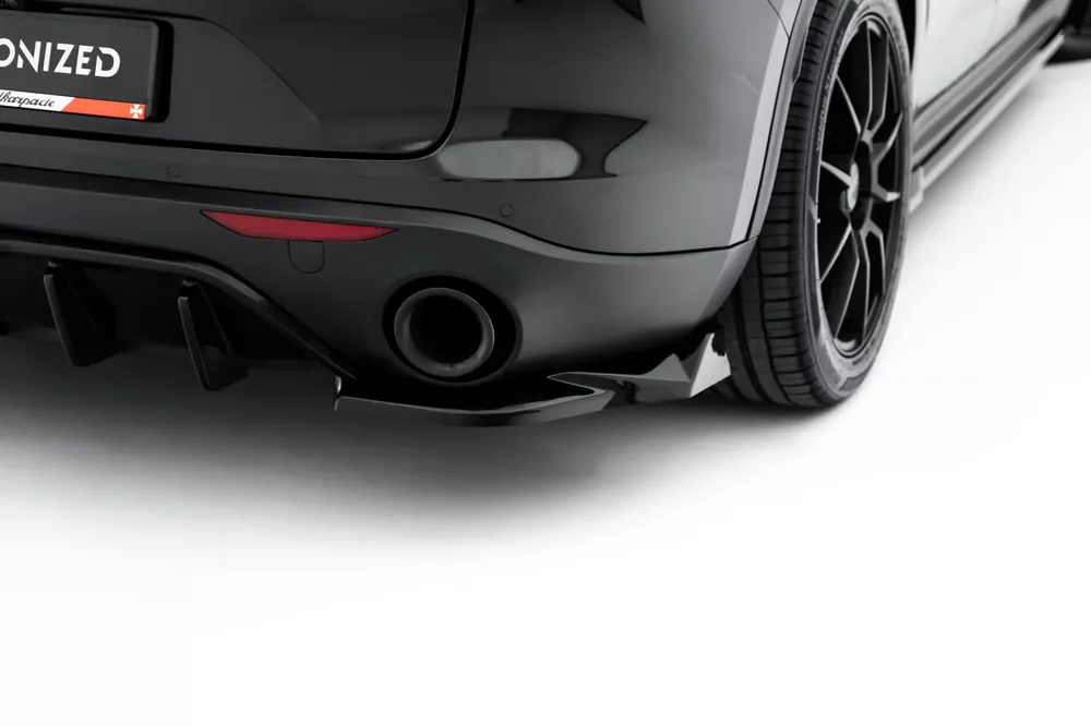 Echt Heck Ansatz Flaps Diffusor V.2 passend für Alfa Romeo Stelvio Mk1