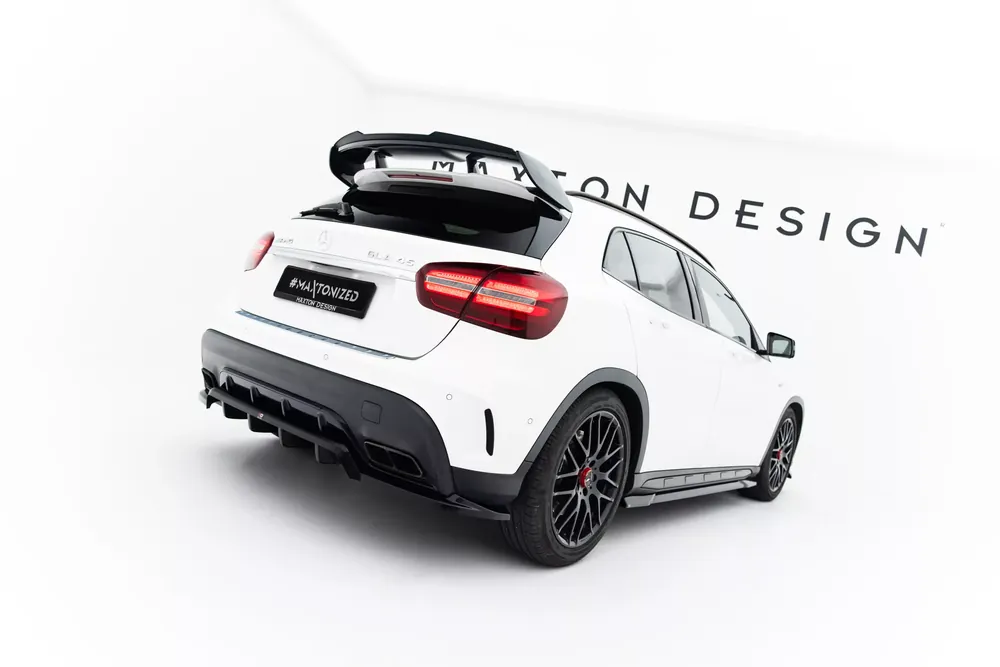 Expressversand Mittlerer Cup Diffusor DTM Look passend für Mercedes-Benz GLA 45 AMG X156 Facelift