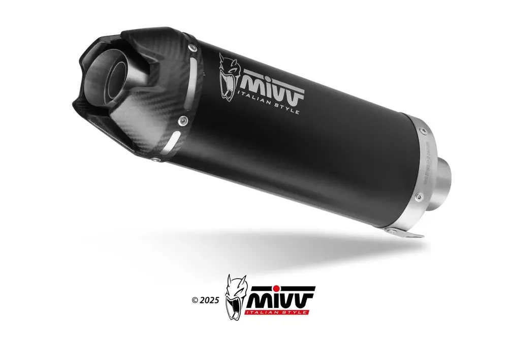 Schnäppchen MIVV AK-1 Edelstahl Schwarz passend für YAMAHA MT-09, MT-09 SP, FZ-09 (24–25)