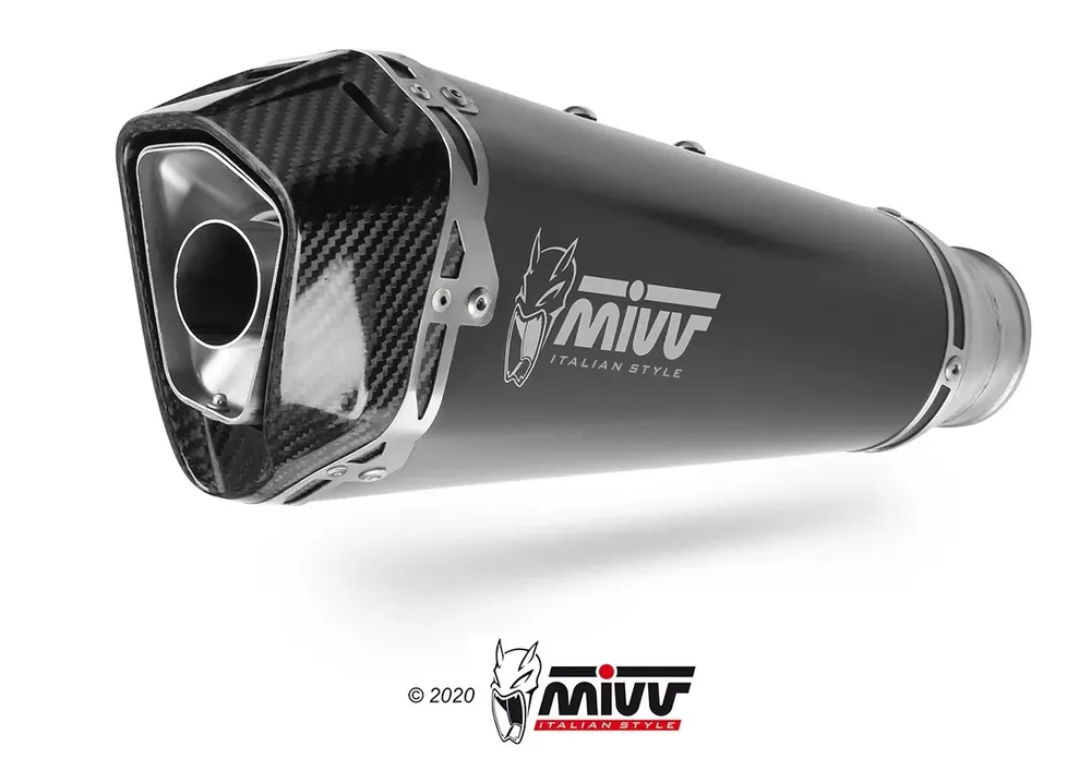 MIVV SPEED EDGE Edelstahl Schwarz passend für YAMAHA TRACER 9-GT-GT+ 25- Expressversand