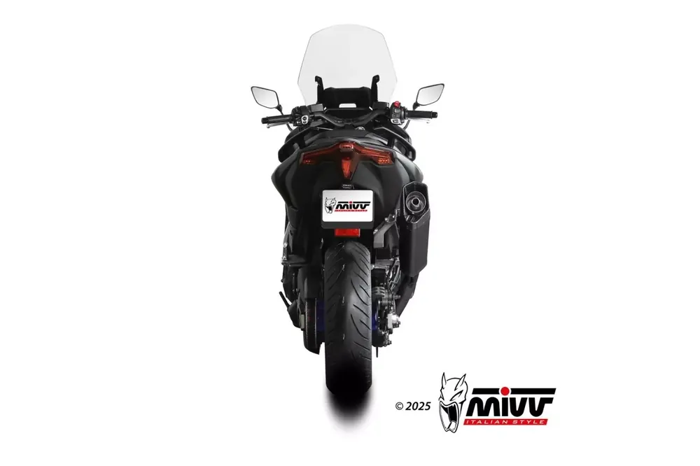 Letzte Chance MIVV SR-1 Komplettanlage Edelstahl Schwarz passend für YAMAHA T-MAX 560 2025