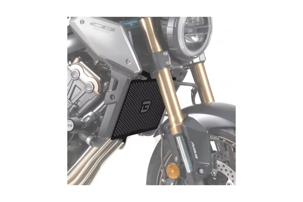 Barracuda Kühlerschutz Aluminium schwarz passend für Honda CB650R 2019-2023 Garantierte Lieferung