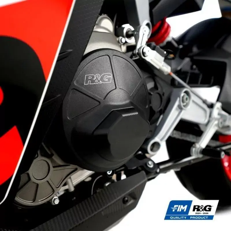 Geprüft R&G FIM PRO Aluminium Motor Protektor Set passend für Aprilia RS 660 & Tuono 660 (2021–2024)