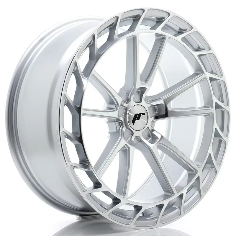Geprüft JR Wheels JR45 21x9,5 ET15-35 5H Silver Machined Alufelge