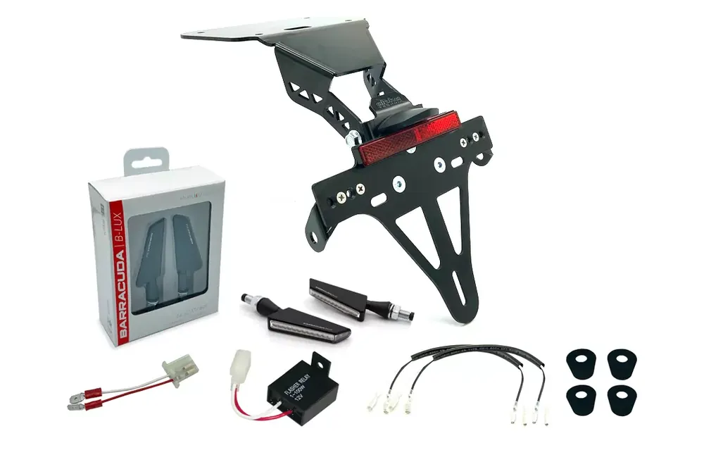 Neue Kollektion alpha Technik Kennzeichenhalter-Blinker-Kit SQ-LED passend für Yamaha YZF-R3 / MT03 2016-2019