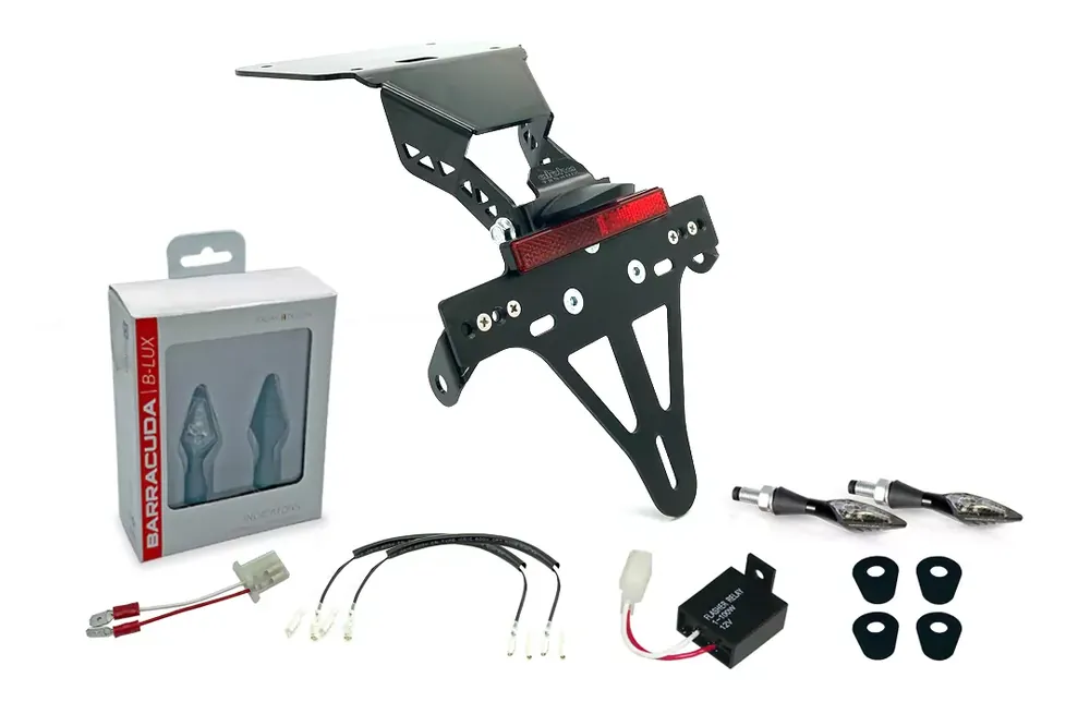 Preisknaller alpha Technik Kennzeichenhalter-Blinker-Kit X-LED passend für Yamaha YZF-R3 / MT03 2016–2019