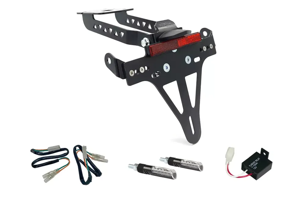 alpha Technik Kennzeichenhalter-Blinker-Kit passend für Kawasaki Z650 und Ninja 650 (2017–2019) Top-Seller