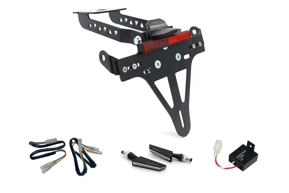 Bestseller alpha Technik Kennzeichenhalter-Blinker-Kit SQ-LED passend für Kawasaki Z650 & Ninja 650 (2017-2019)