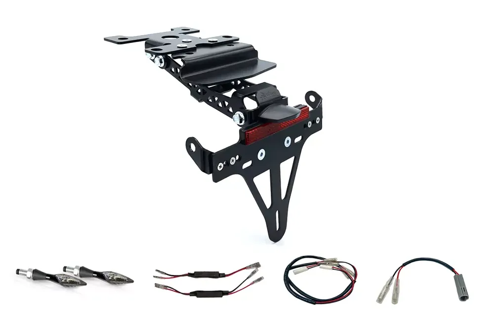 Echt alpha Technik Kennzeichenhalter-Blinker-Kit X-LED passend für Yamaha Tenere 700