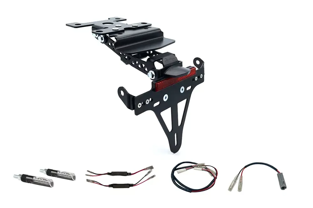 Markenware alpha Technik Kennzeichenhalter-Blinker-Kit passend für Yamaha Tenere 700 (Hinten)
