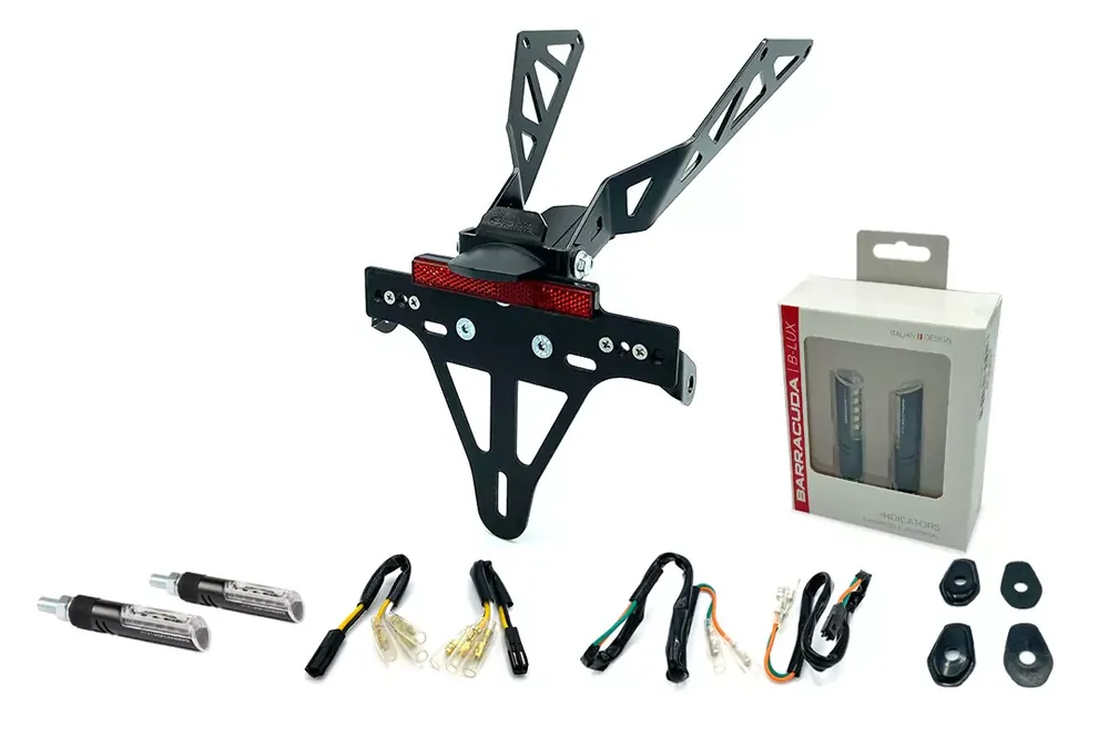 Bestpreis Kennzeichenhalter-Blinker-Kit IDEA (vorne + hinten) passend für Honda CB650R / CBR650R ab Modelljahr 2021