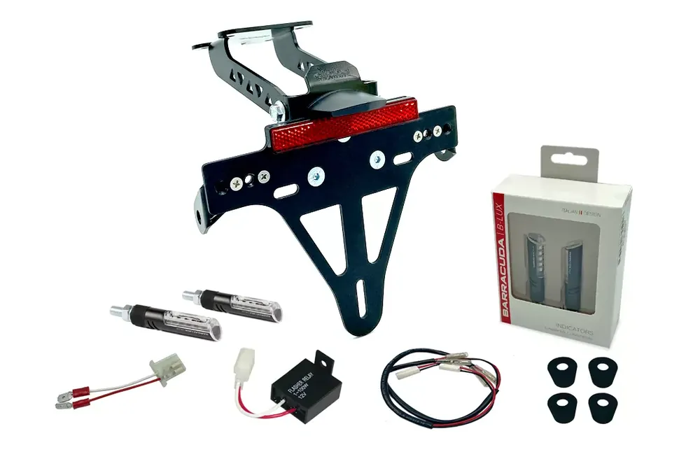 Finale Aktion alpha Technik Kennzeichenhalter-Blinker-Kit passend für Yamaha YZF-R125 ab 2019