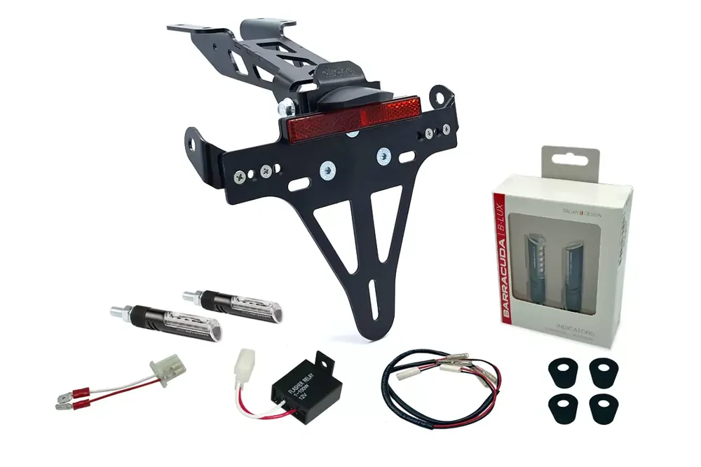 alpha Technik Kennzeichenhalter-Blinker-Kit passend für Yamaha MT125 ab 2020 Highlight