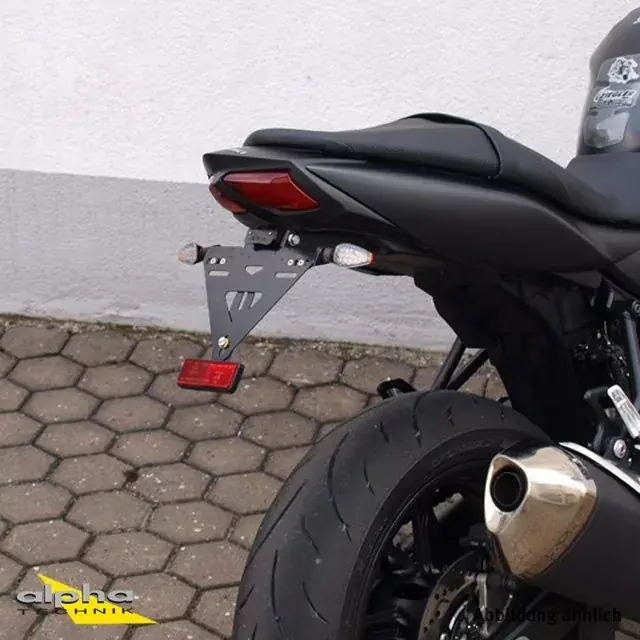 alpha Technik Kennzeichenhalter passend für Suzuki SV650 WCX0 WCX1 Modelljahr 2016- Aktuell