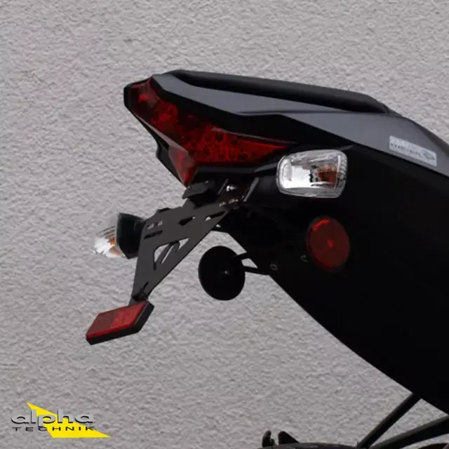 alpha Technik Kennzeichenhalter passend für Kawasaki ZX10R ZXT00S 2016- Expressversand