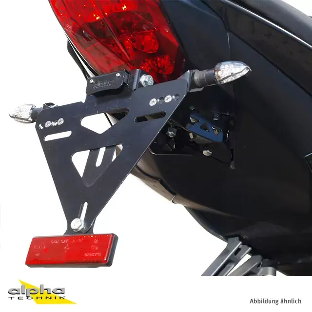 Beliebt alpha Technik Kennzeichenhalter passend für Triumph Street Triple R Typ L67LR ab 2013