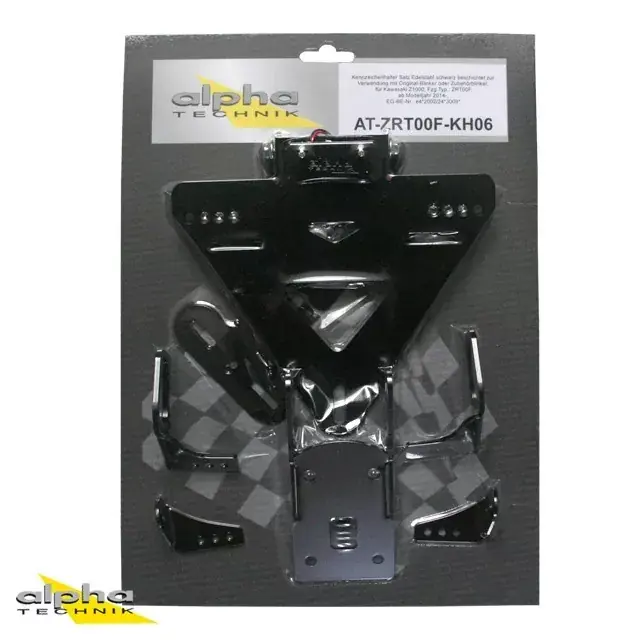 alpha Technik Kennzeichenhalter passend für Kawasaki Z1000 ZRT00F 2014- Top-Preis