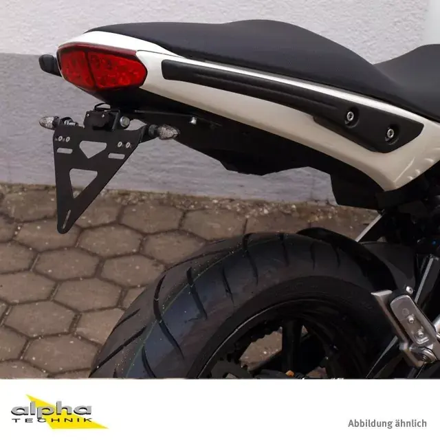 Garantierte Lieferung alpha Technik Kennzeichenhalter passend für Kawasaki ER-6F/ER-6N