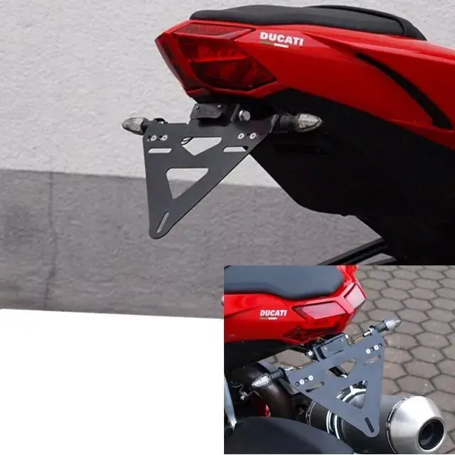 alpha Technik Kennzeichenhalter passend für Ducati Streetfighter 848 F1 2012-2015 Preiswert
