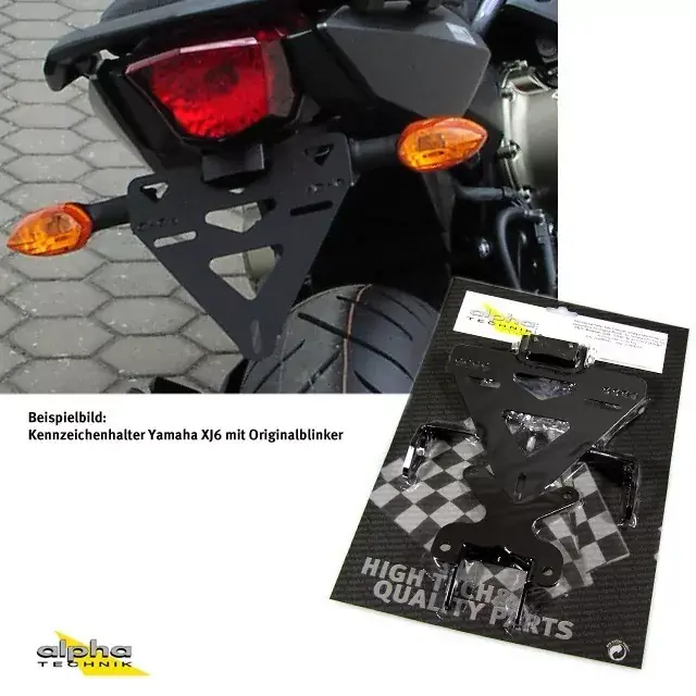 alpha Technik Kennzeichenhalter passend für Yamaha XJ6 Diversion RJ19 Letzte Chance