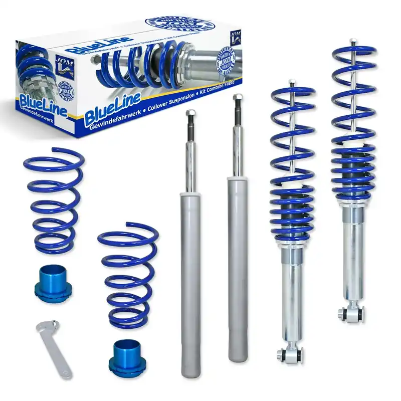 Geprüft BlueLine Gewindefahrwerk passend für BMW E34 Limousine 525i, 530i, 540i, 524TD / TDS, 530D (D16 / M14)