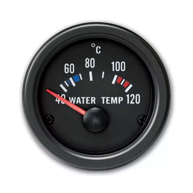 Zusatzinstrument Wassertemperatur 52mm schwarz im Youngtimer-Design Preisreduziert