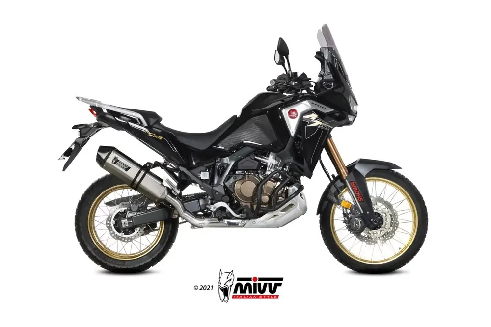 MIVV SPEED EDGE Edelstahl Endschalldämpfer passend für Honda CRF 1100 L Africa Twin 20–23 Highlight
