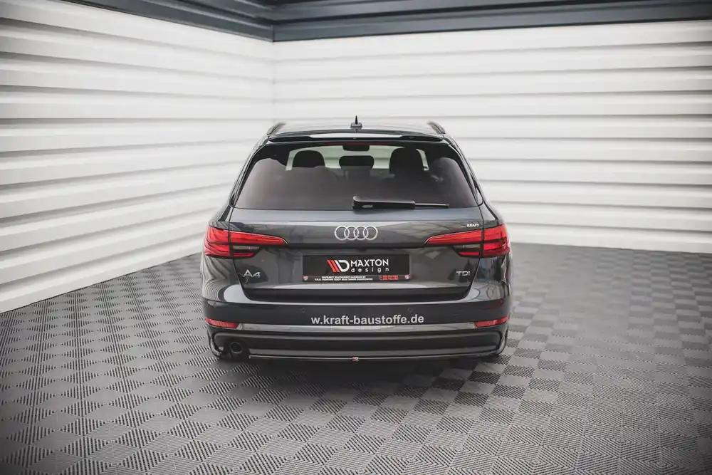 Heck Ansatz Flaps Diffusor passend für Audi A4 B9 Garantierte Lieferung