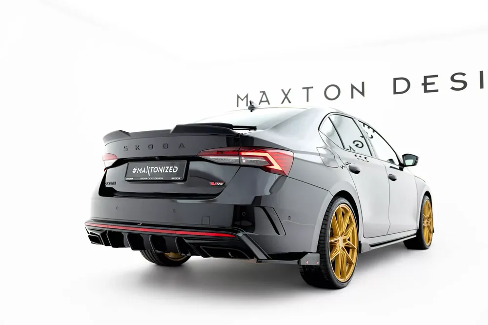 Markenprodukt Diffusor Heck Ansatz passend für Skoda Octavia RS Mk4 Facelift Liftback / Combi